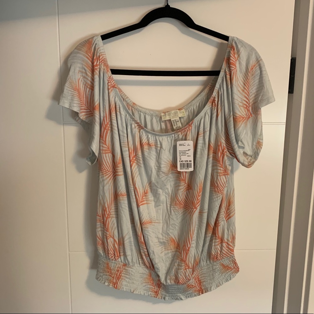 Forever 21 Plus Off The Shoulder Shirt NWT